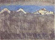 Eiger Monch und Jungfrau uber dem Nebelmeer, Ferdinand Hodler